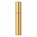 Brushed gold refillable travel atomiser upright