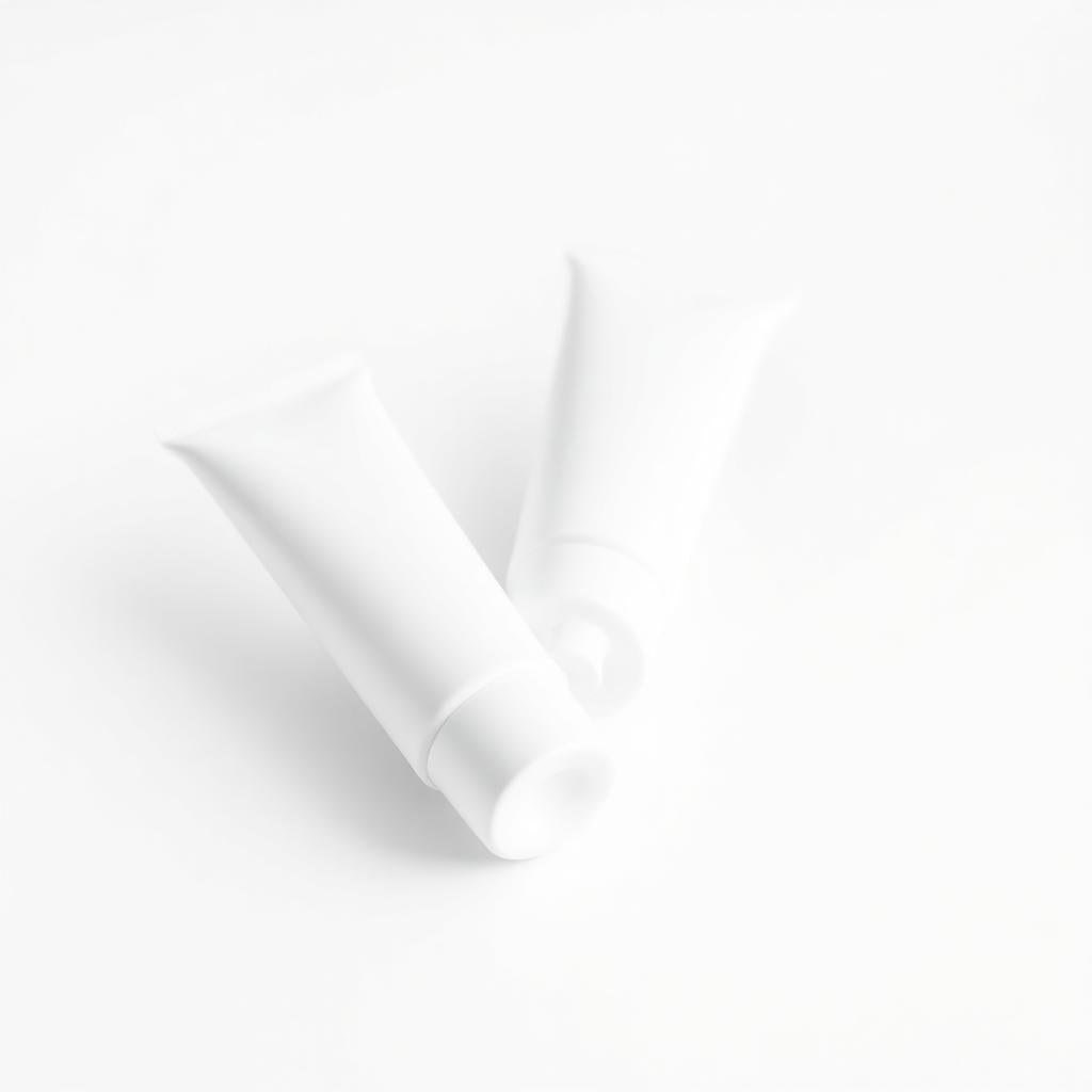 Two hand cream tubes at an angle