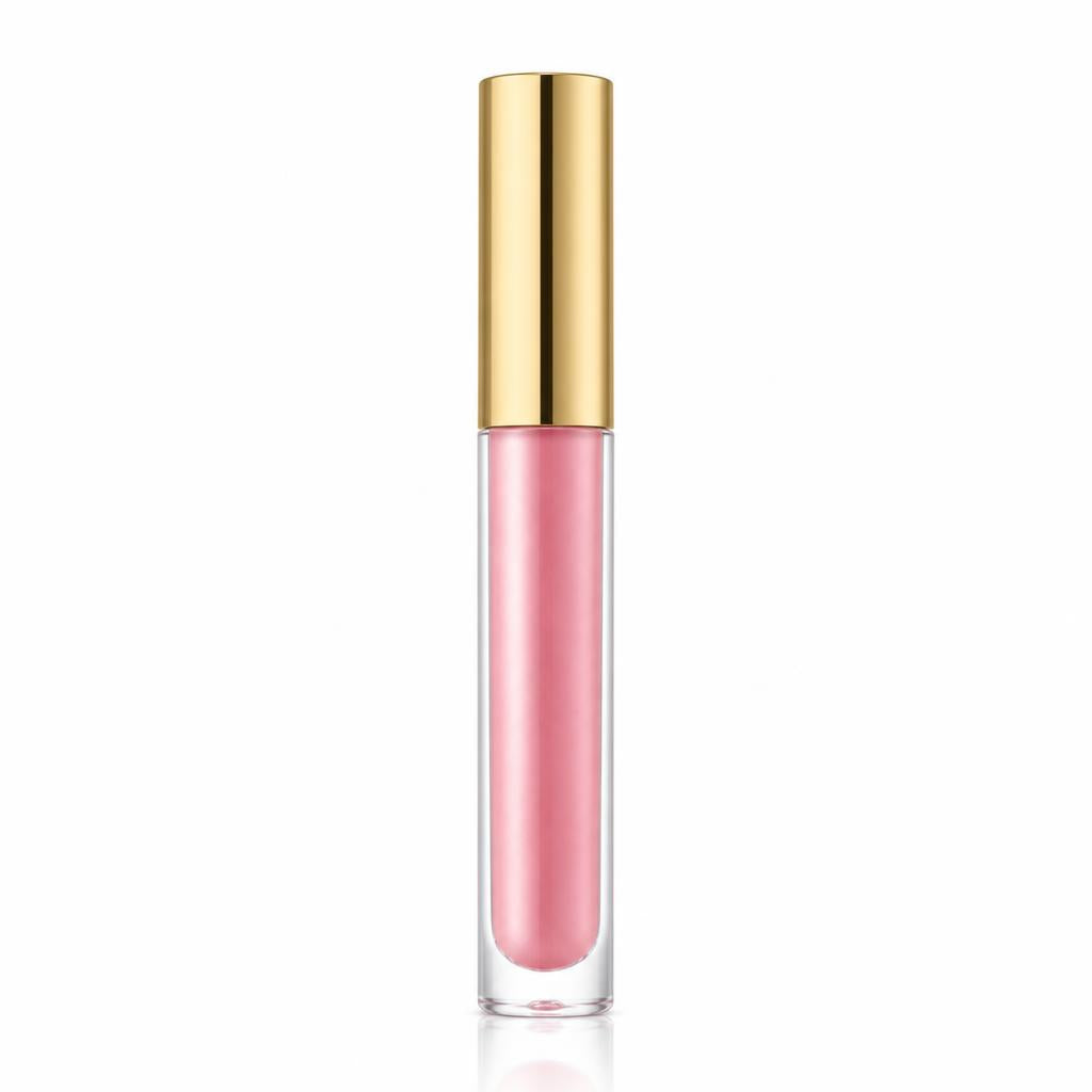 Hydrating lip gloss tube upright