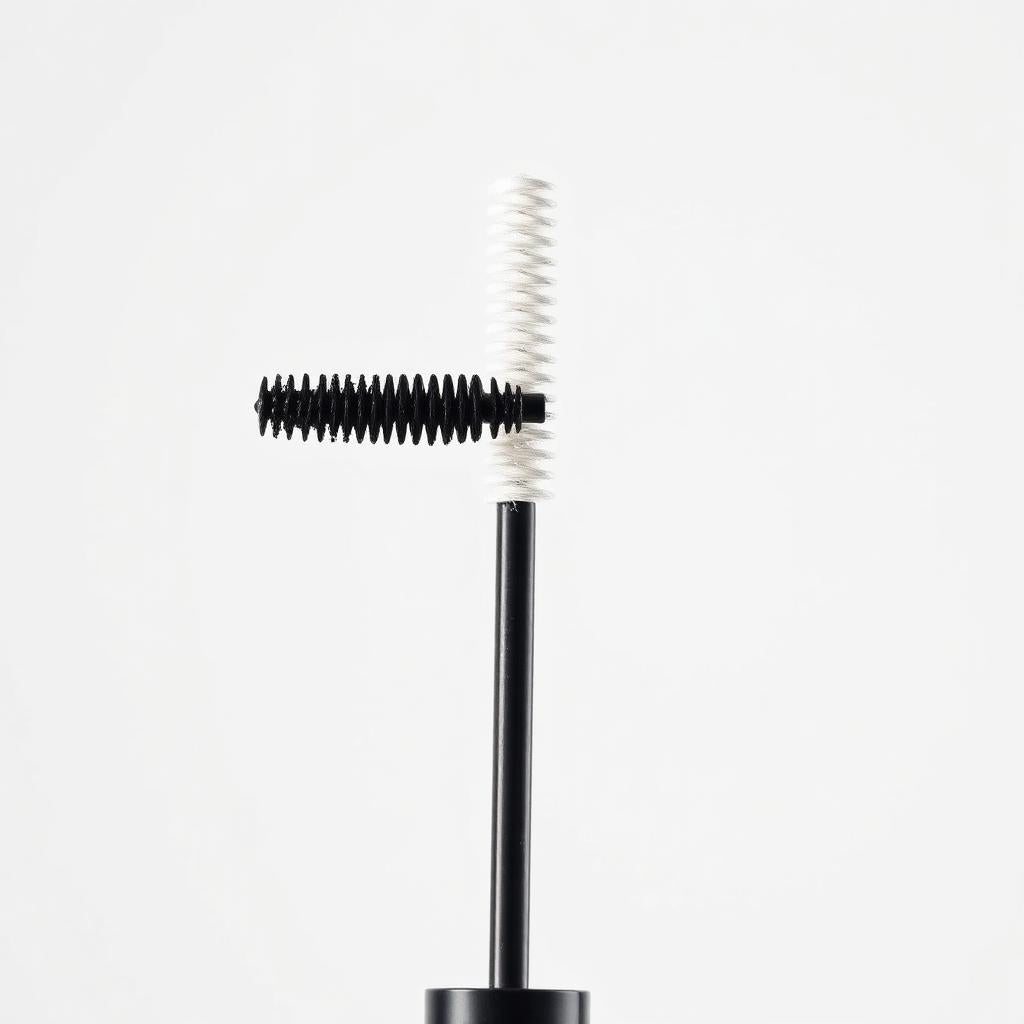 Close up of mascara spiral brush