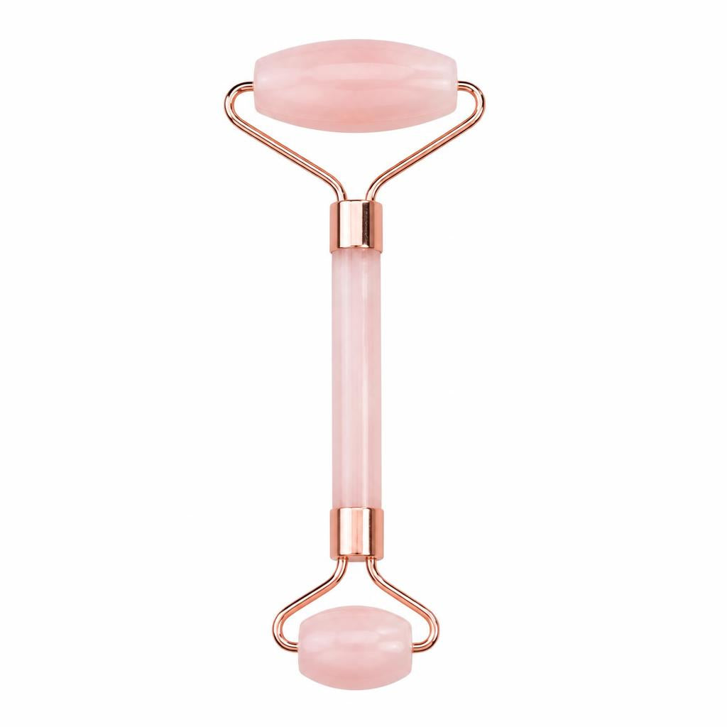 Rose quartz facial roller