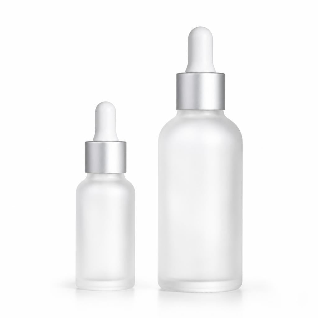 Two serum bottle sizes side by side